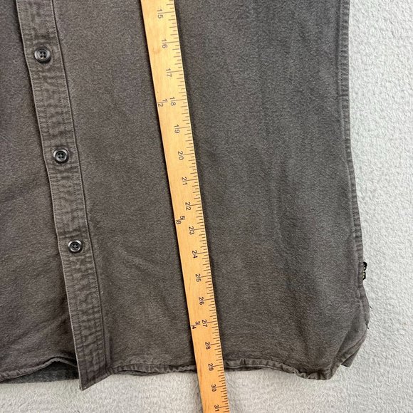 Arbor Shirt Mens XL Gray Button Up Twill Work Shacket Outdoor Workwear - Picture 6 of 9